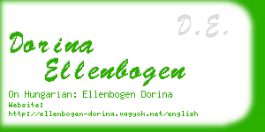 dorina ellenbogen business card